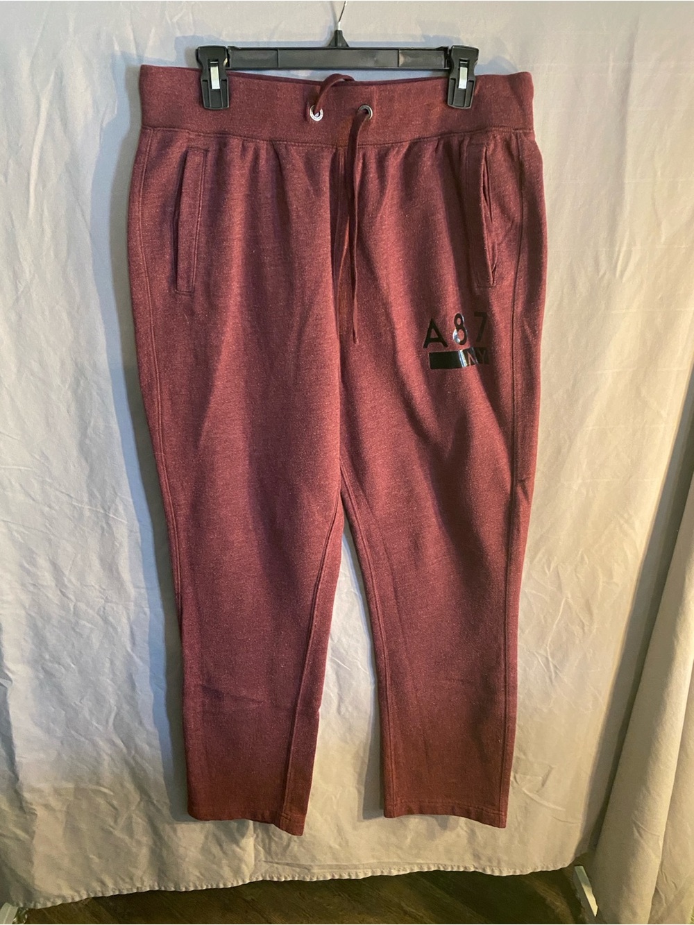 Aeropostale Women's Burgundy Drawstring Joggers